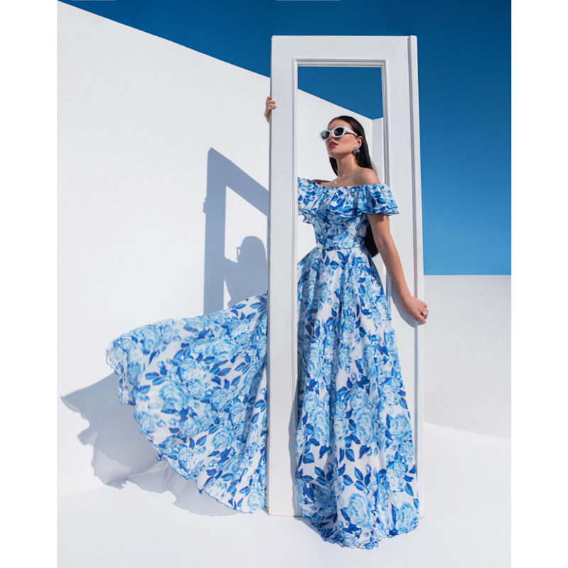 Thumbnail of Silk Dress Nikol Maxi image