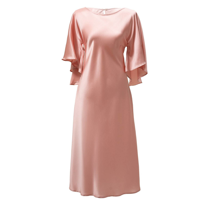 open lace back dress Pink Kimono