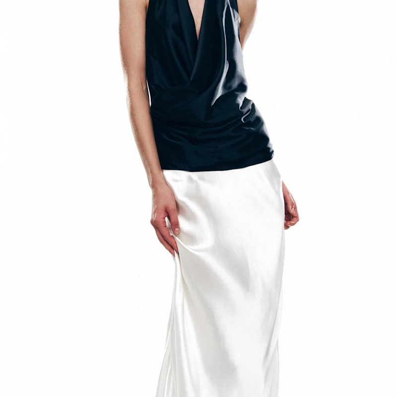Thumbnail of Silk Maxi Skirt Ecru image