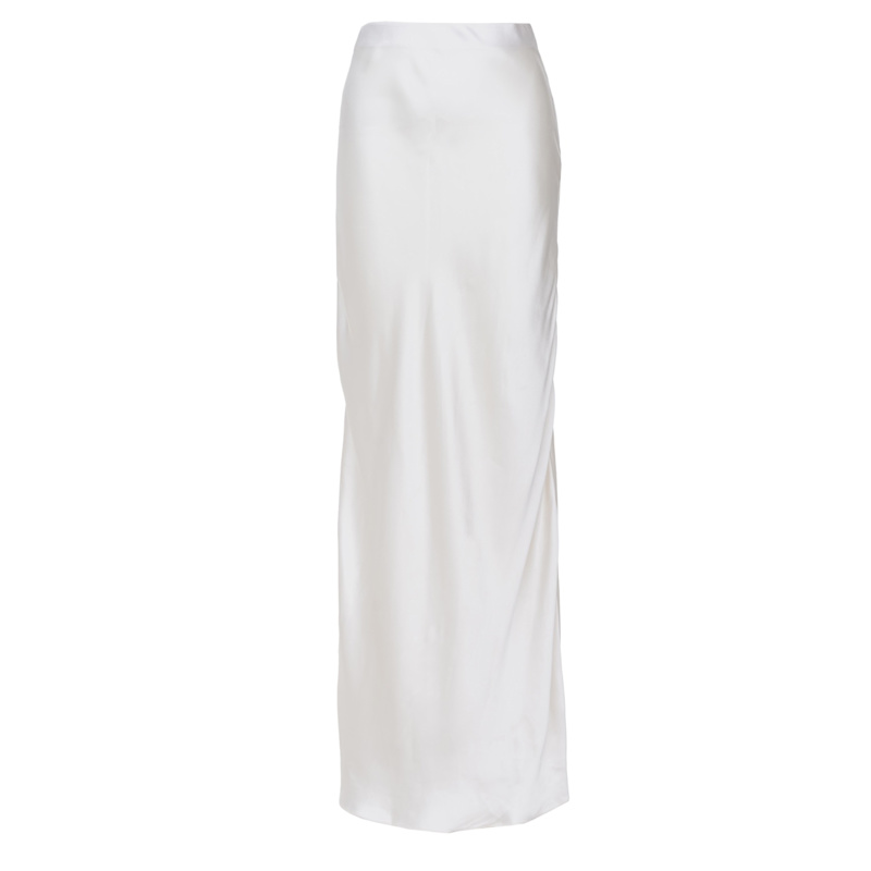 Thumbnail of Silk Maxi Skirt Ecru image