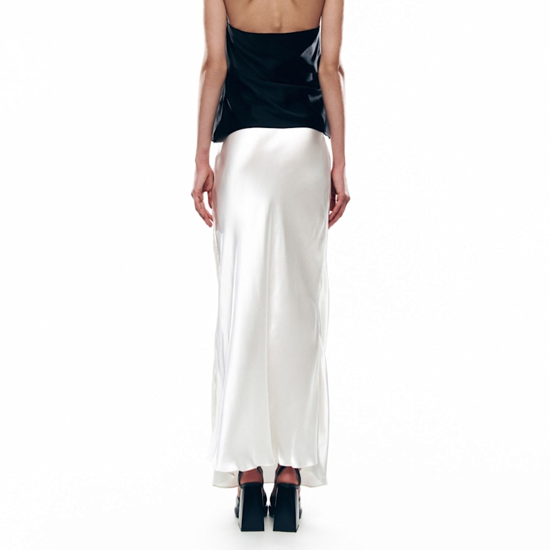 Thumbnail of Silk Maxi Skirt Ecru image
