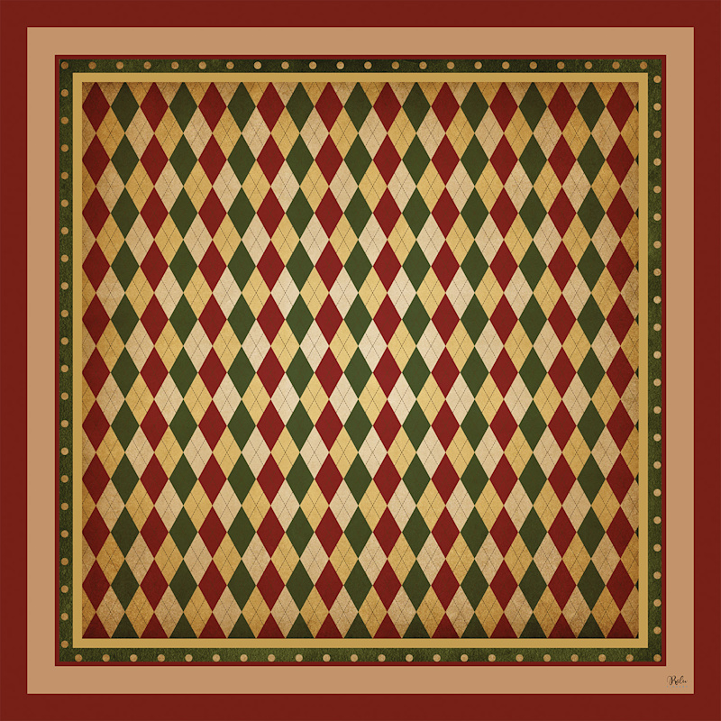 Thumbnail of Silk Scarf Harlequin image