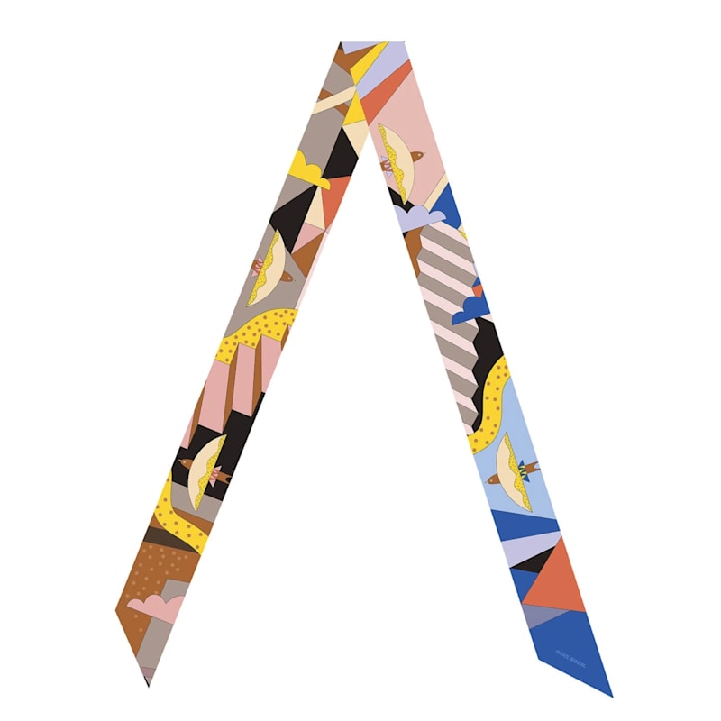 Thumbnail of Silk Skinny Scarf Of Imagination image