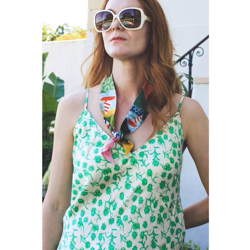 Thumbnail of Silk Skinny Scarf Of Summer image