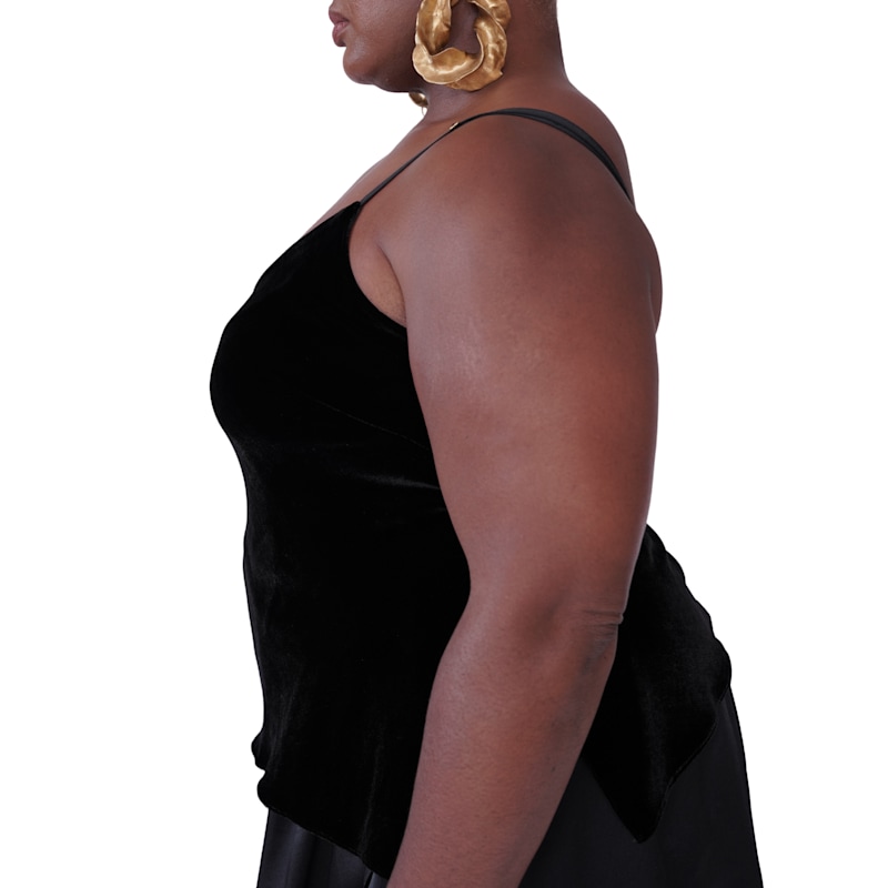 Thumbnail of Silk Velvet Camisole In Black image