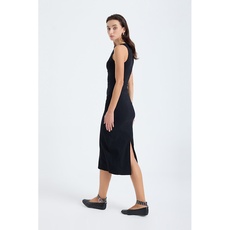 Thumbnail of Silva Bodycon Midi Dress – Black image