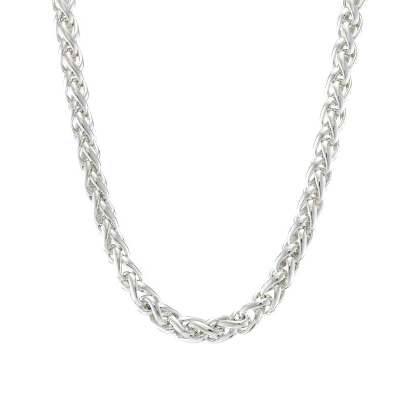 Thumbnail of Silver Braided Curb Chain Necklace image