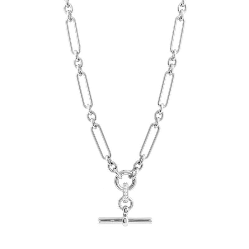 Thumbnail of Silver Colette T Bar Necklace image