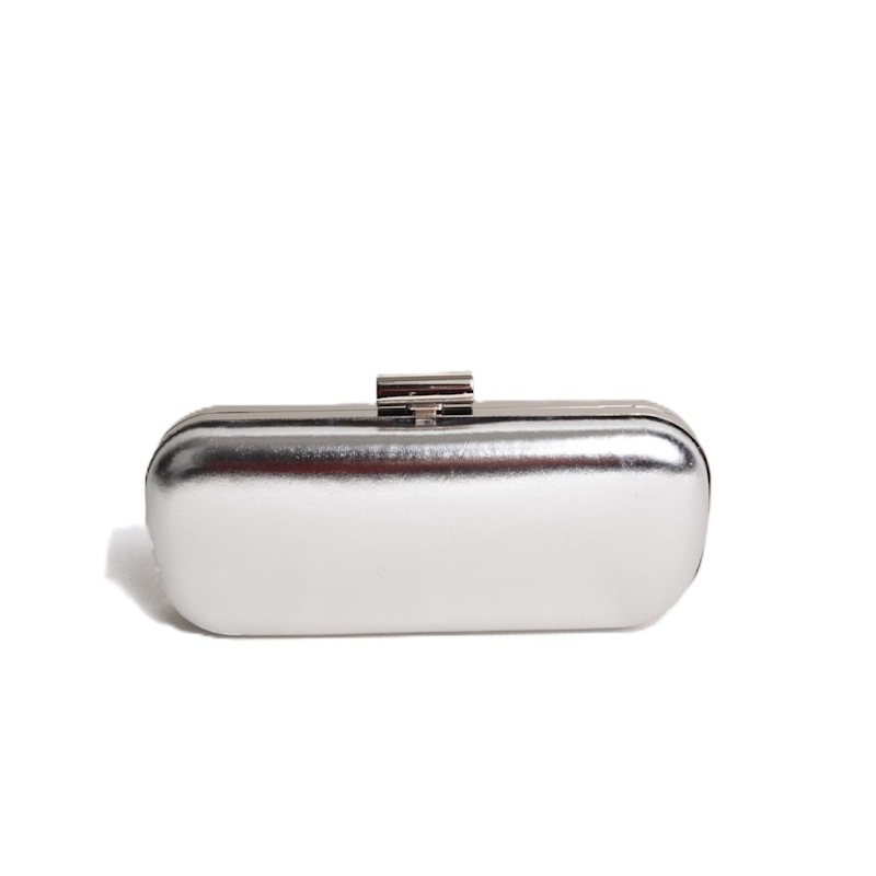 Thumbnail of Silver Metallic Clutch Bag – Small Size, Big Elegance image