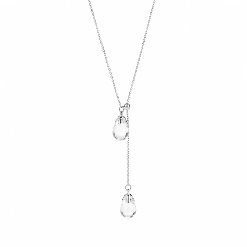 Thumbnail of Silver Rain Lariat Necklace image