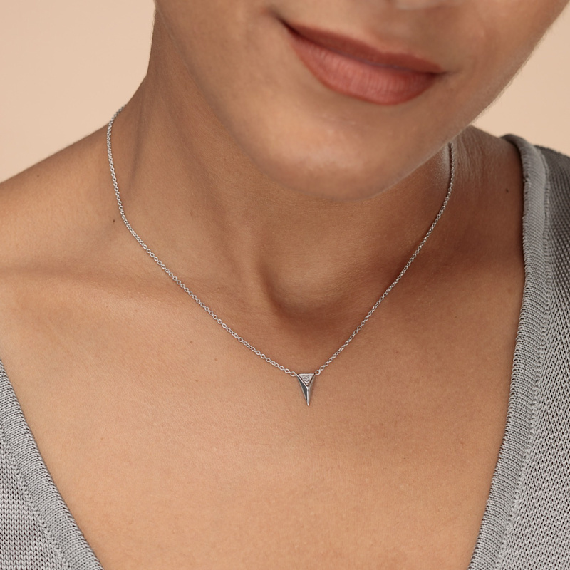 Thumbnail of Silver Rebel Necklace With Slider Clasp image