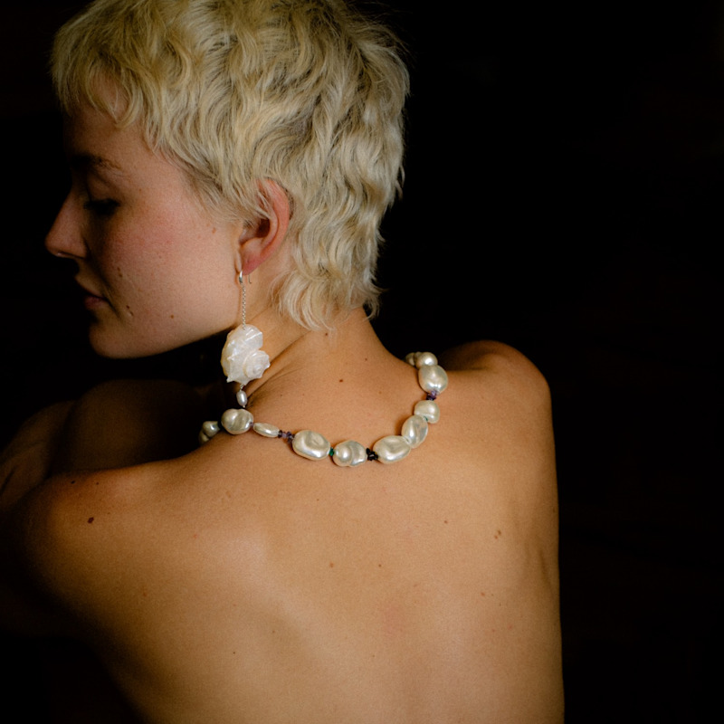 Thumbnail of Coquille De Lune Pearl Earrings image