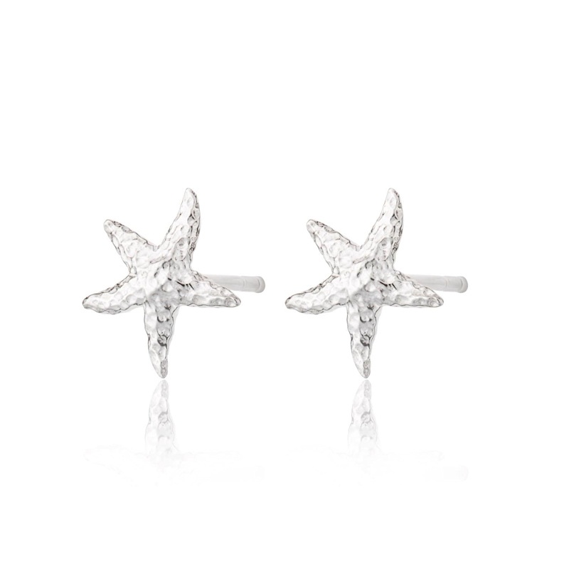 Thumbnail of Sterling Silver Starfish Stud Earrings - Animal Earrings image