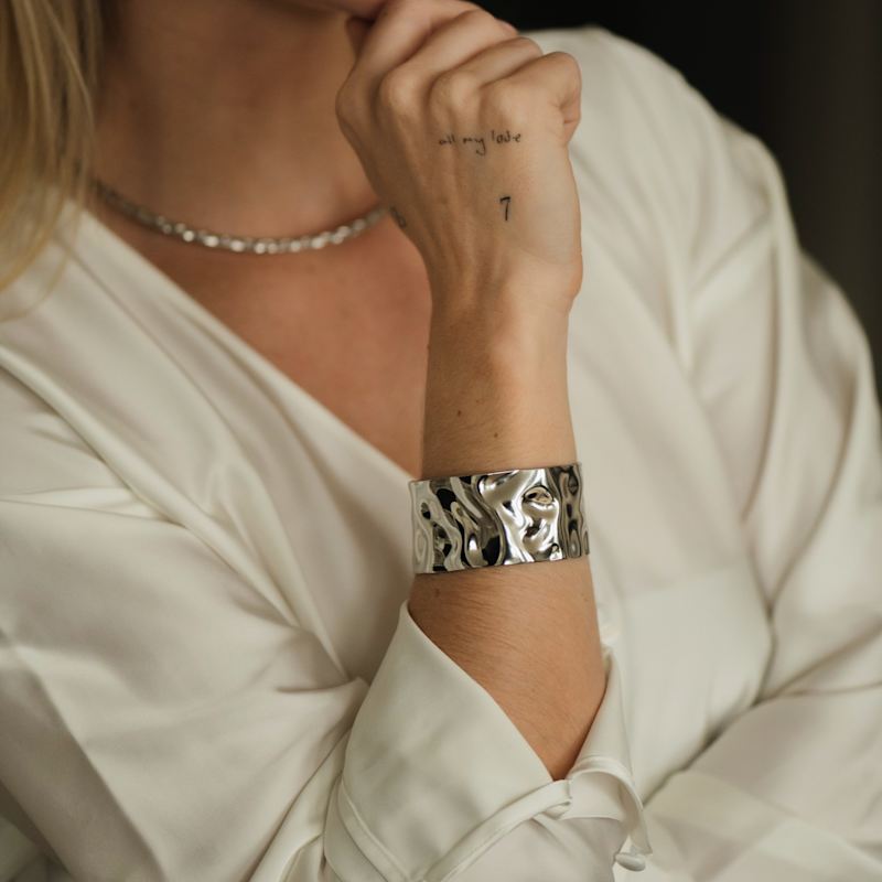 Thumbnail of Silver Statement Bangle Cuff image