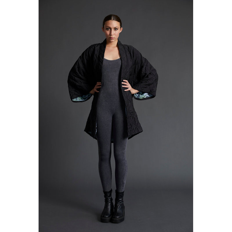 mando kimono jacket 黒 mando kimono jacket 黒