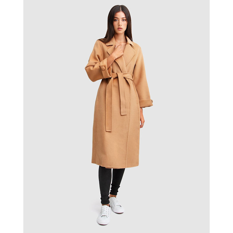 Thumbnail of Stay Wild Oversized Wool Coat - Camel image