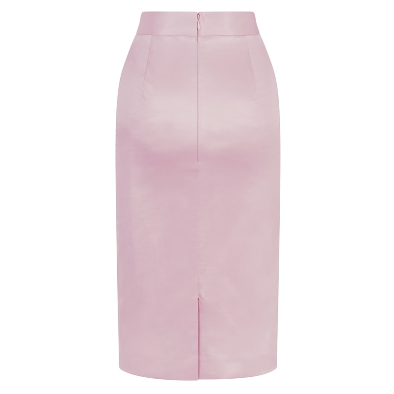 Thumbnail of Cotton-Blend Sateen Pencil Skirt - Light Pink image