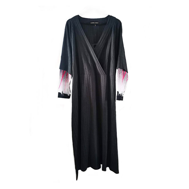 Thumbnail of Sketch Of A City  Long Dress image