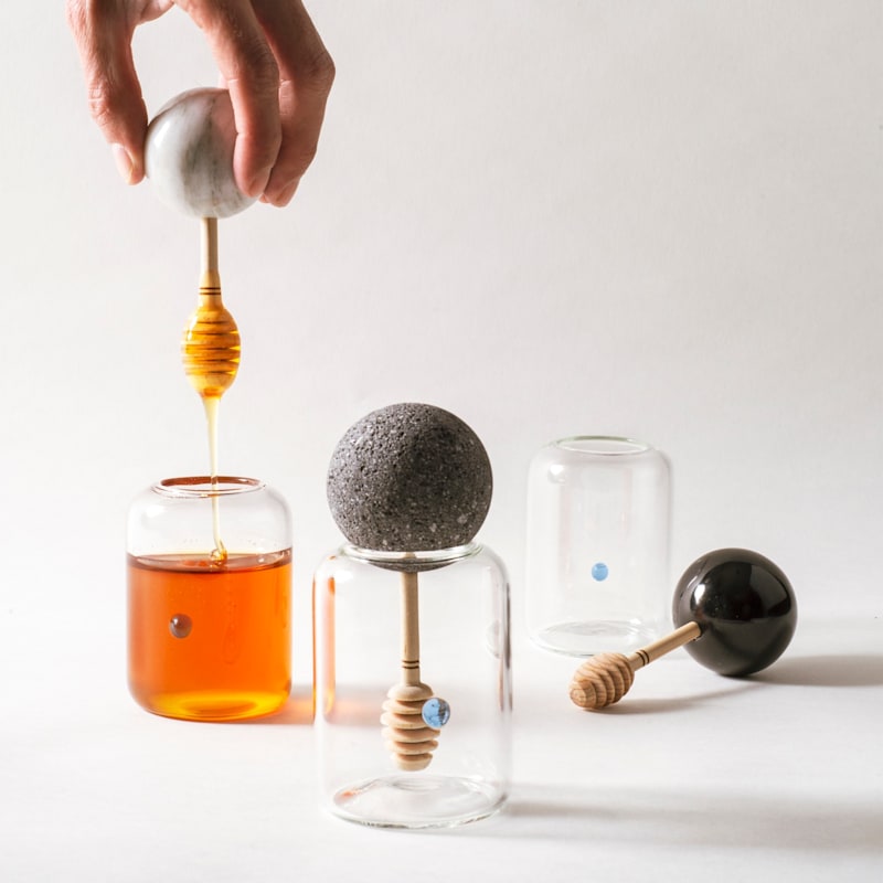 Thumbnail of Honey Pot Container - Lava Stone image
