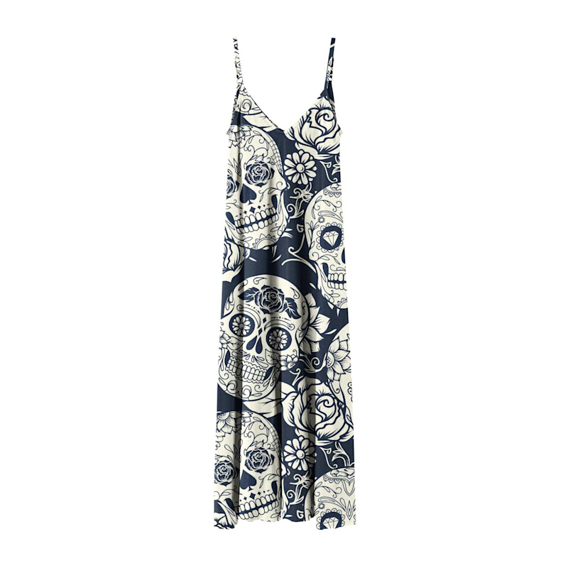 Thumbnail of Skull Flower Maxi Dress image