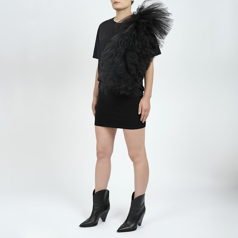 Thumbnail of Sleek Elastic Mini Skirt image