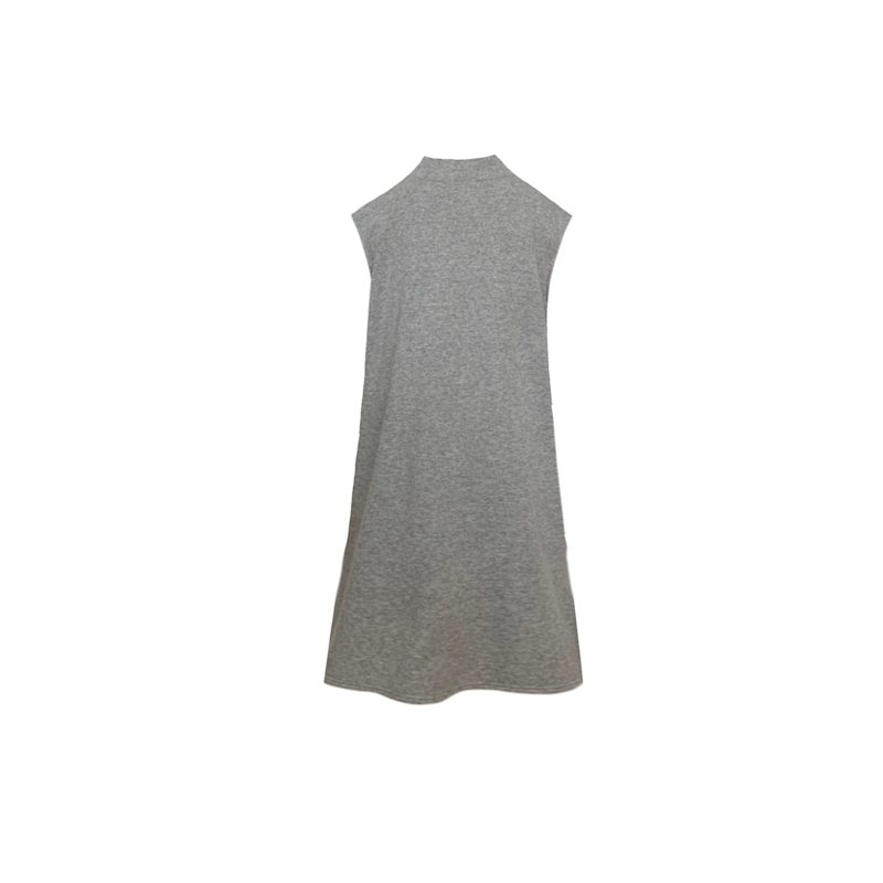 Thumbnail of Sleeveless Quest Longline Over Vest In Marl Grey image