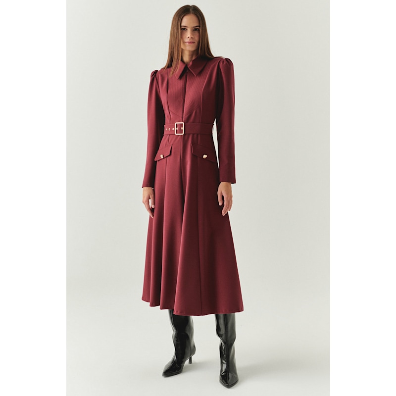 midi dress slim fit Morttic Women's V-Neck Sleeveless Belted Midi Dress  Slim-Fit with Pockets  Solid Color Elegant Casual Outfit CaramelS