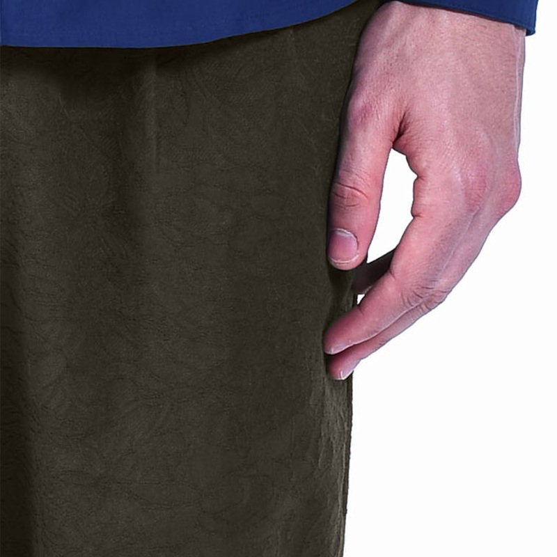 Thumbnail of Slim-Fit Cotton Jacquard Pants - Green image