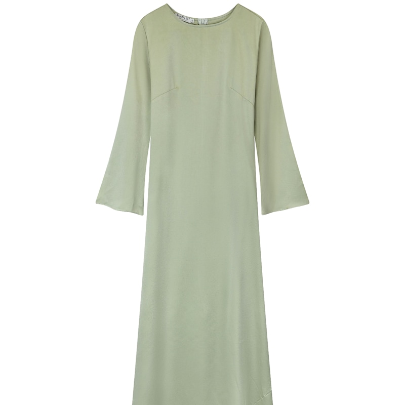 long sleeve long slip dress maxi slip long sleeves White EXTRA SMALL/SMALL / White