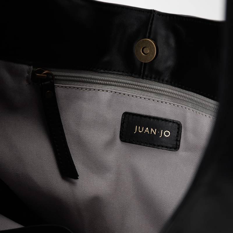 Thumbnail of Slouchy Leather Shoulder Bag-Black image