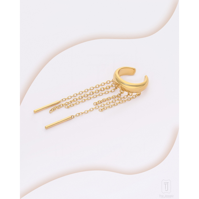 Thumbnail of Slow Burn Ear Cuff Gold Plated - 925 Silver image