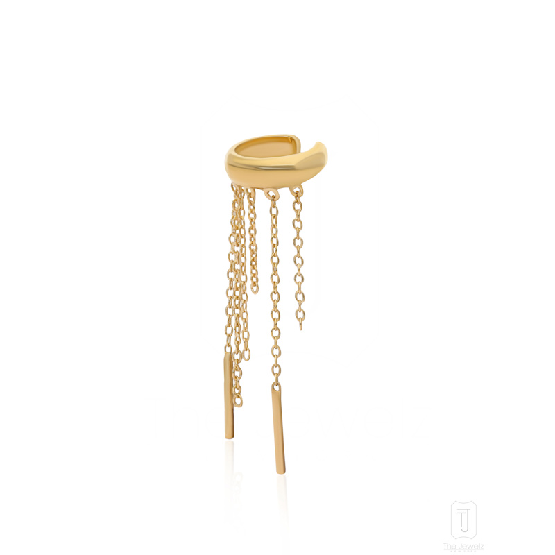 Thumbnail of Slow Burn Ear Cuff Gold Plated - 925 Silver image