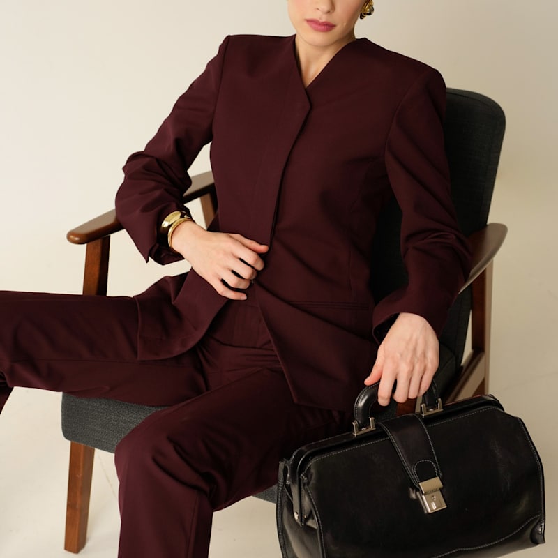 Thumbnail of Small Leather Doctor Bag For Women In Black - David Copperfield image
