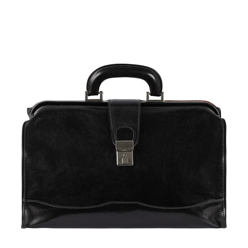 Thumbnail of Small Leather Doctor Bag For Women In Black - David Copperfield image