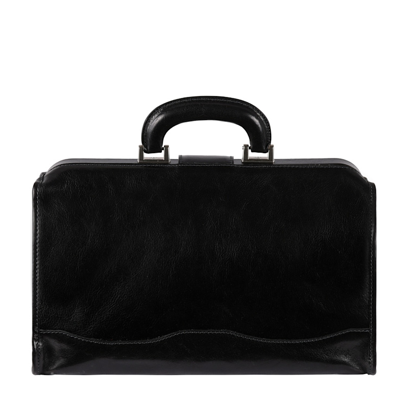 Thumbnail of Small Leather Doctor Bag For Women In Black - David Copperfield image