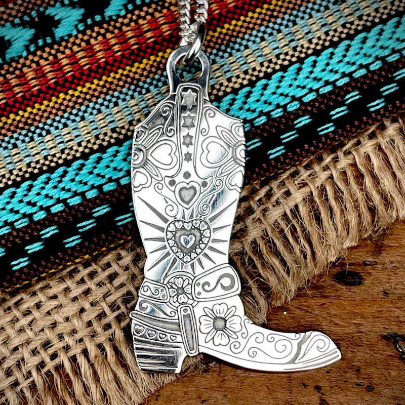 Thumbnail of Small Solid Gold Cowboy Boot image