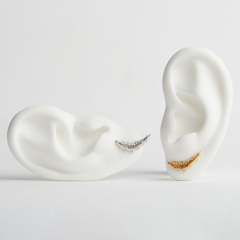 Thumbnail of Smile Stud Earrings - Silver image
