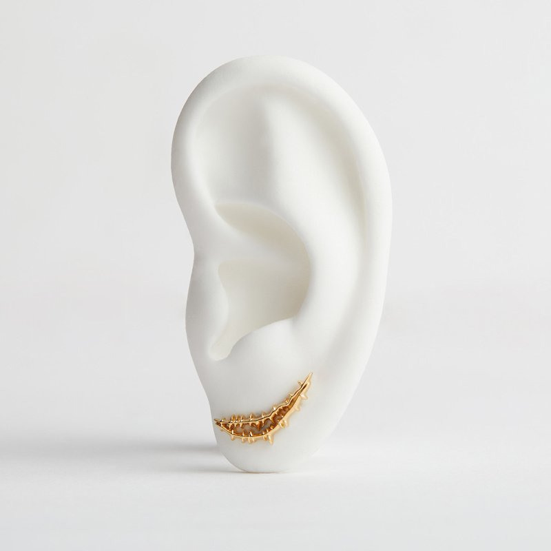 Thumbnail of Smile Stud Earrings - Silver image
