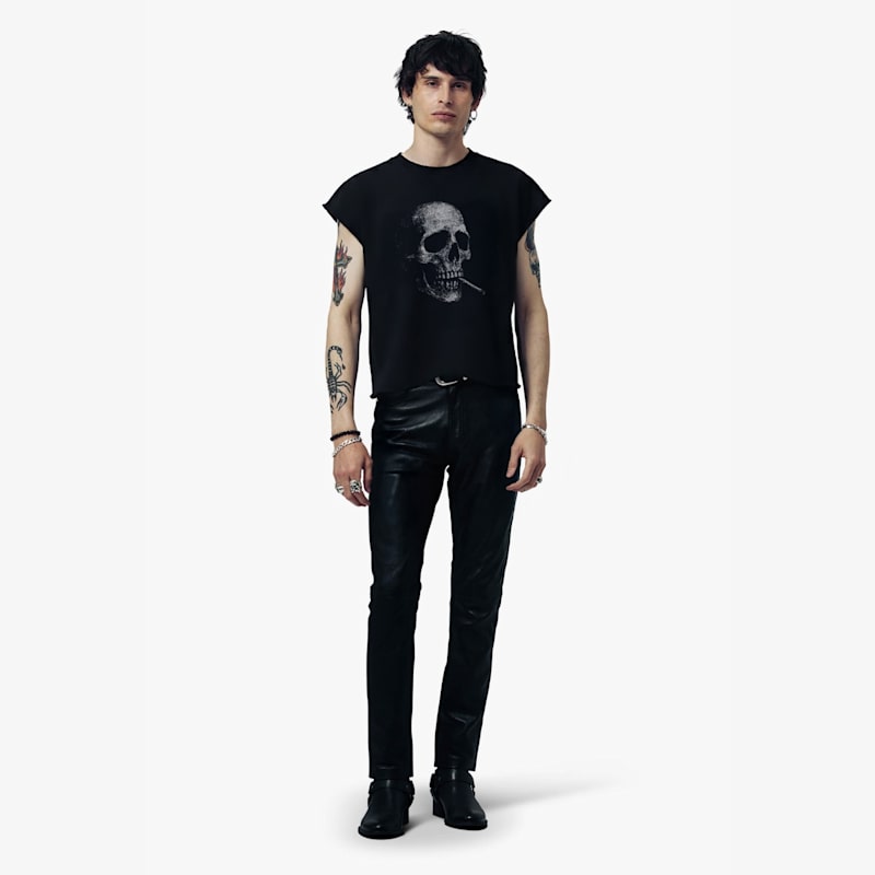 Thumbnail of Smoking Skull Rocker Tee image