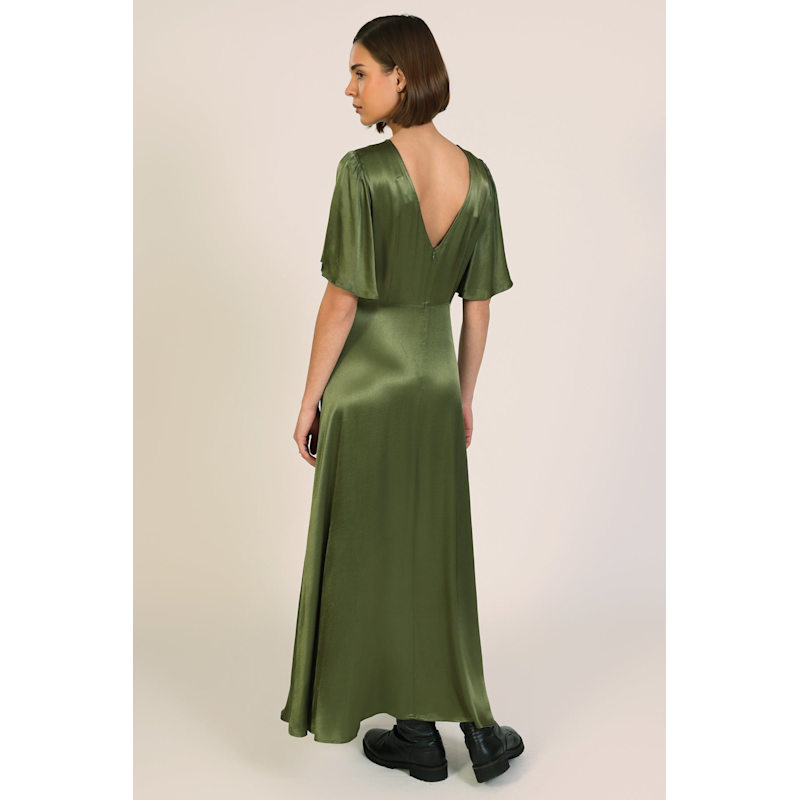 未使用☆'22年Rene/ルネ Winter F&F Dress 36 グリーン Vacation Dress