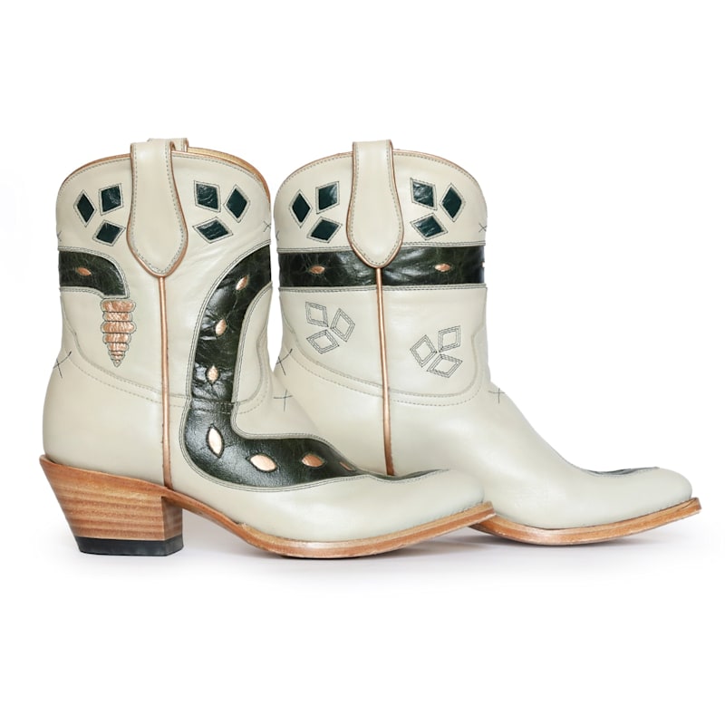 Thumbnail of Sneaky Snake Cream Cowboy Boots image