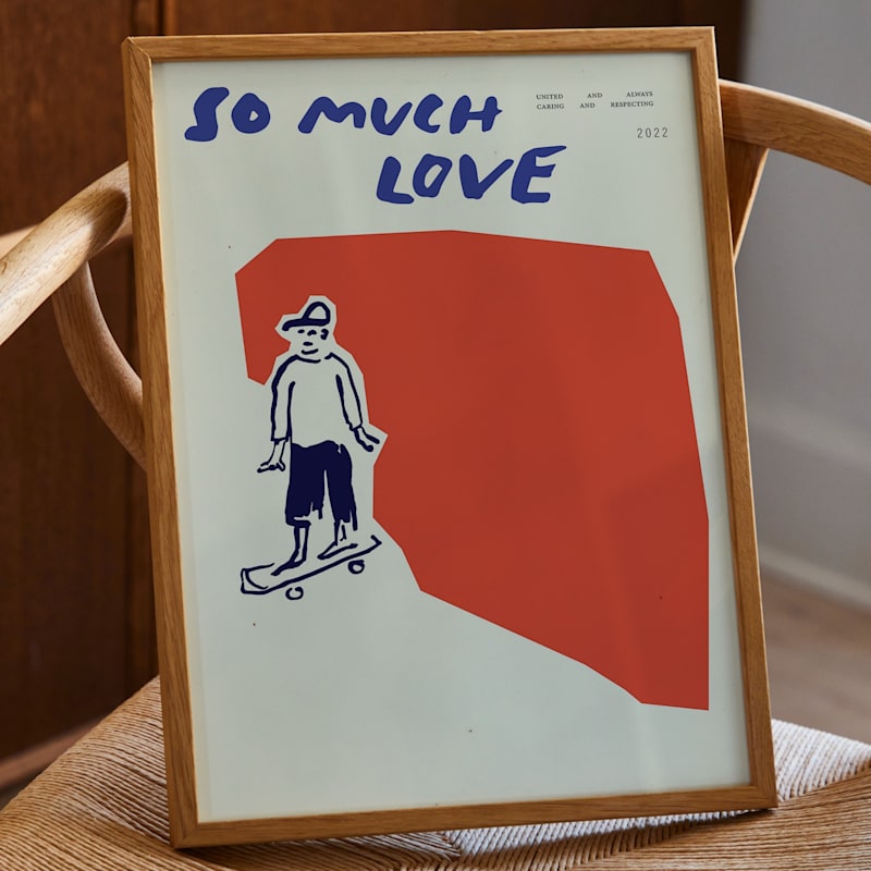 Thumbnail of So Much Love - Skateboard - Art Print image