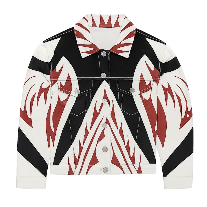 Thumbnail of Printed Denim Jacket image