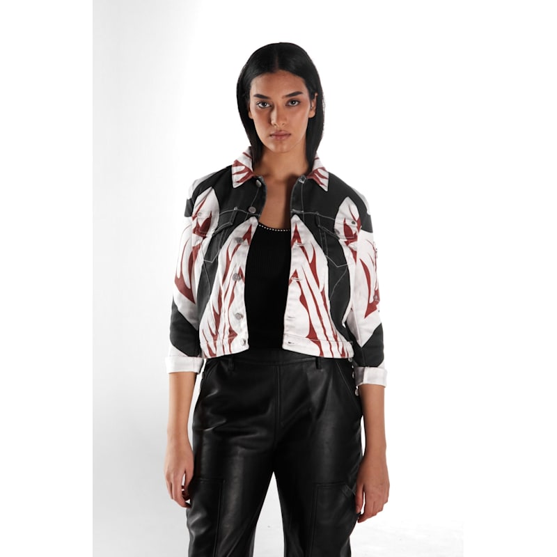 Thumbnail of Printed Denim Jacket image