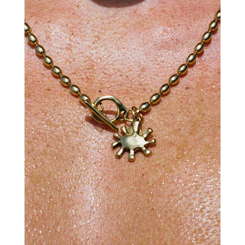 Thumbnail of Sofia Mini Gold Eye Necklace image