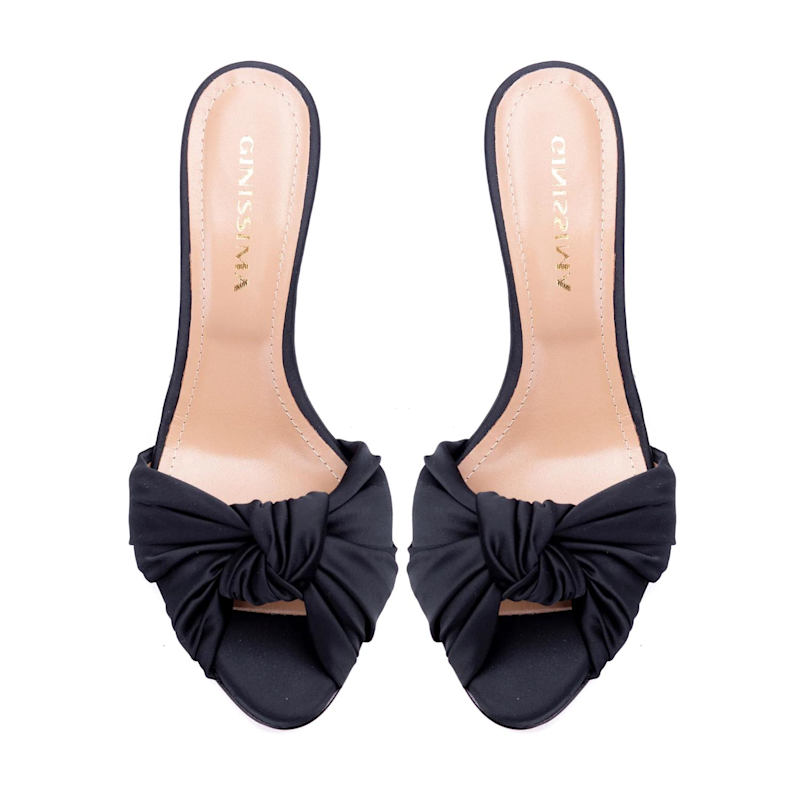 Thumbnail of Sofia Satin Clogs, Black image