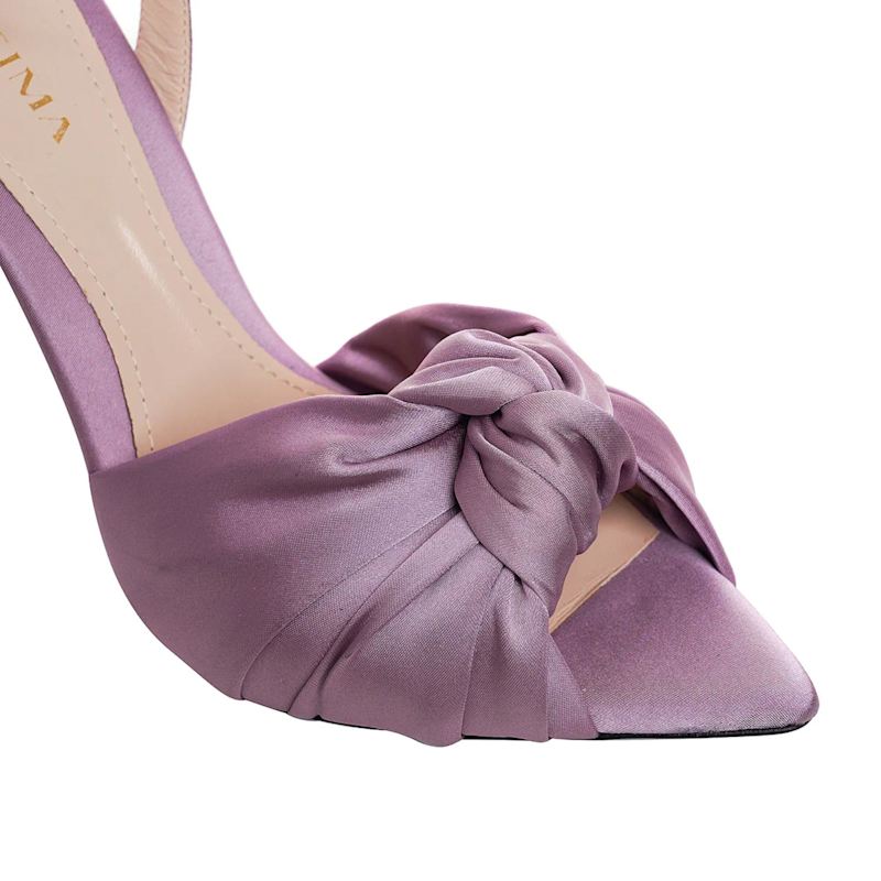 Thumbnail of Sofia Satin Sandals, Purple-Lavender - Premium Collection image