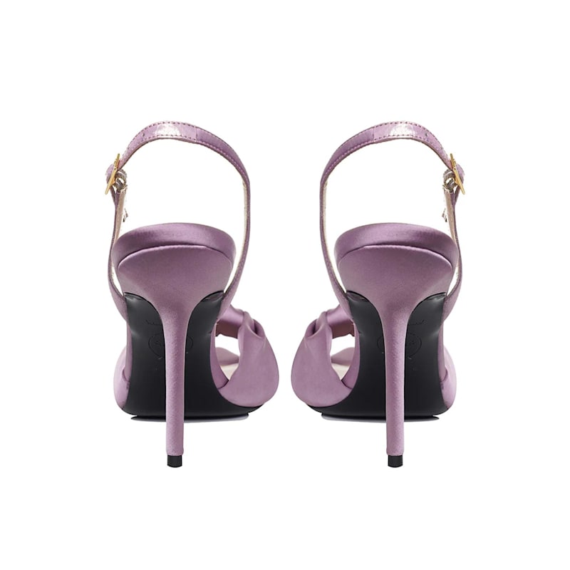 Thumbnail of Sofia Satin Sandals, Purple-Lavender - Premium Collection image