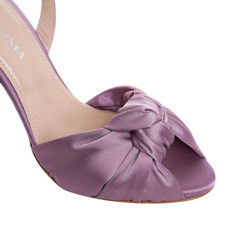 Thumbnail of Sofia Satin Sandals, Purple-Lavender image