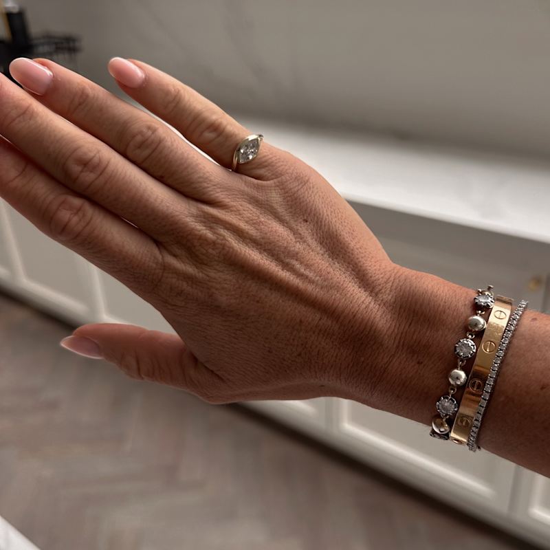 Thumbnail of Soft Life Gold East West Pinky Ring image
